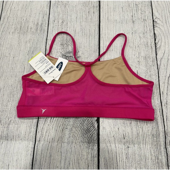 Old Navy Active Go-Dry Sports Bra Girls Size XL (14) Pink E9 - Picture 2 of 4